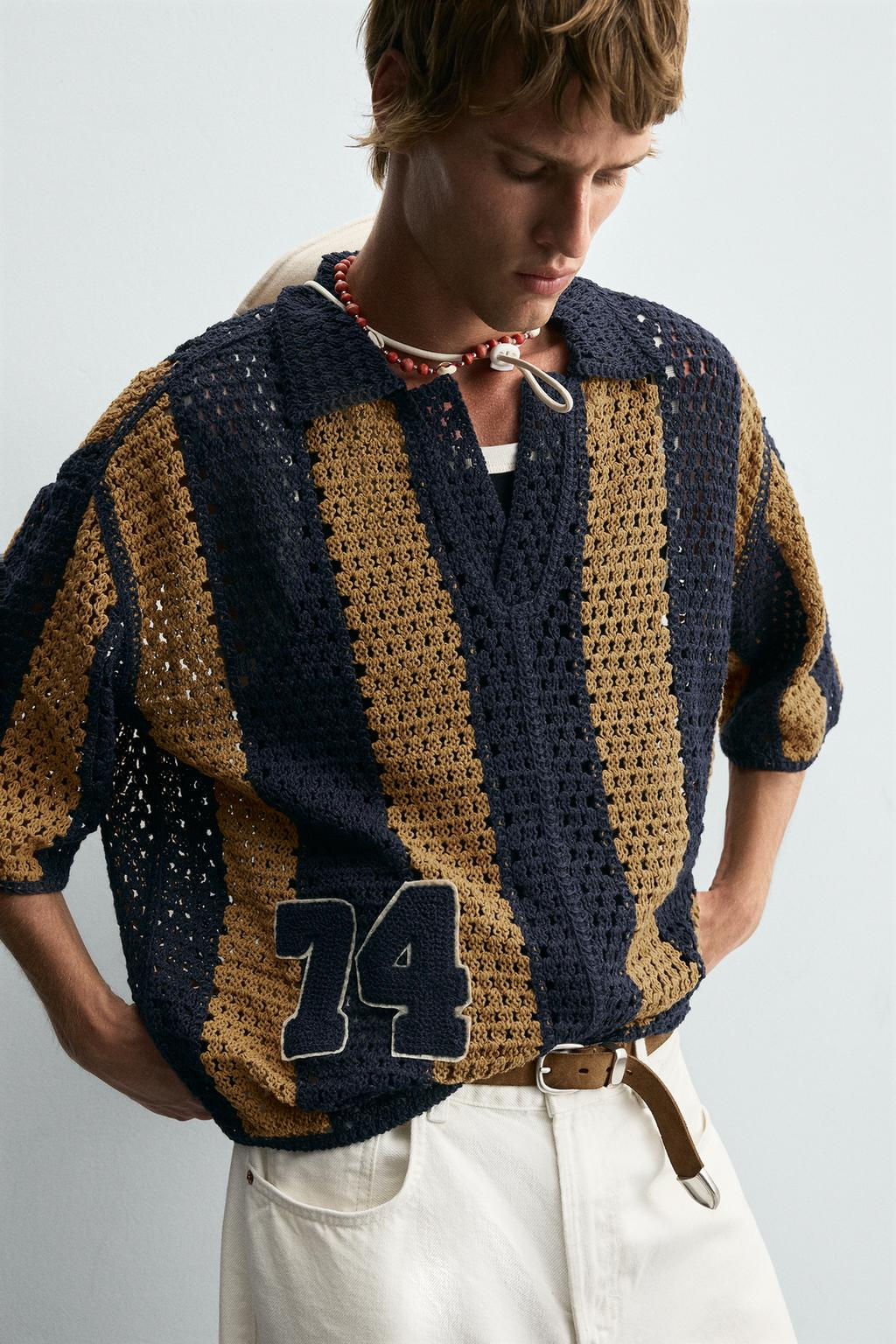 CROCHET PATCH SHIRT - Zara фото 6