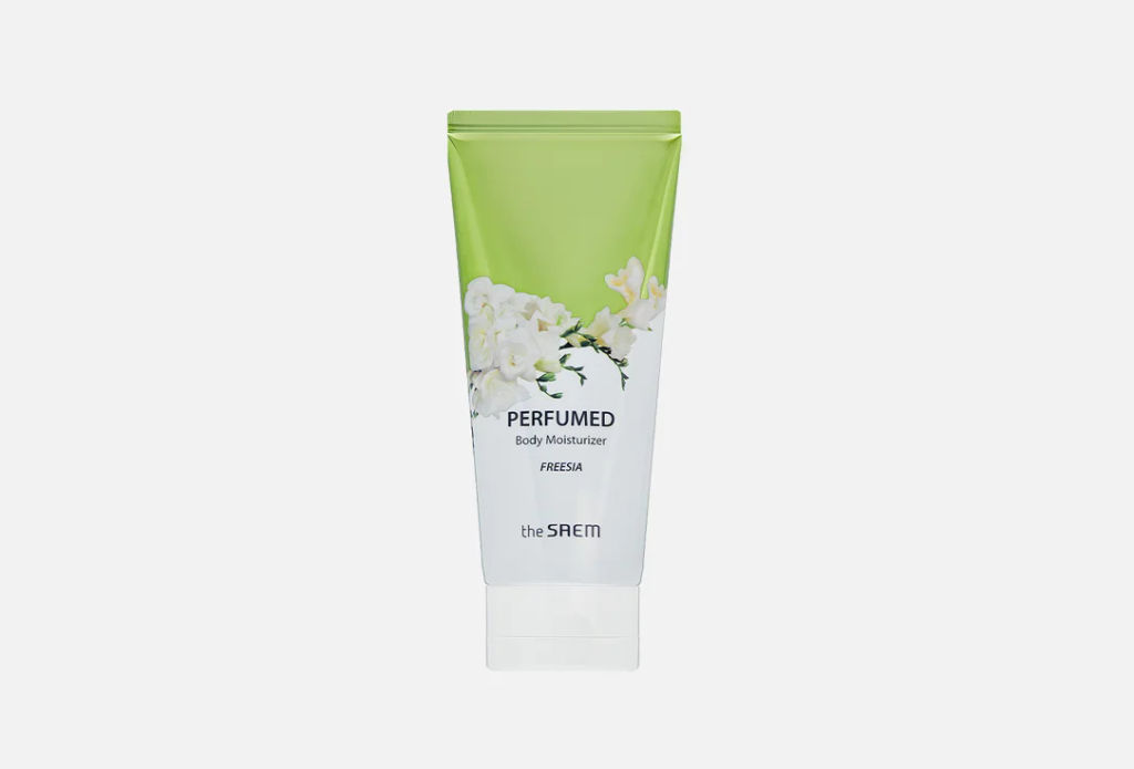 Парфюмированный крем для тела с освежающими нотами фрезии THE SAEM Perfumed Body Moisturizer Freesia, 200ml