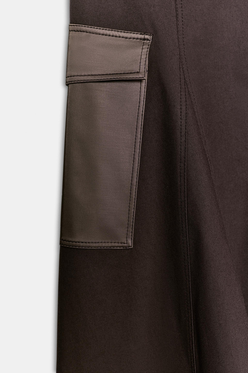 CARGO MIDI SKIRT WITH BELT - Zara фото 8