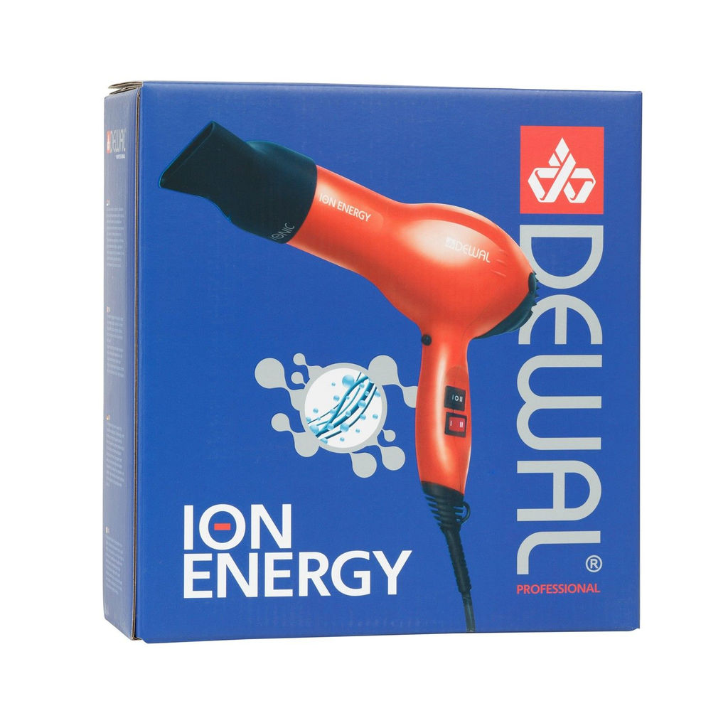 Dewal Профессиональный фен для волос / ION Energy 03-8800 Red, красный, 2000 Вт  фото 7