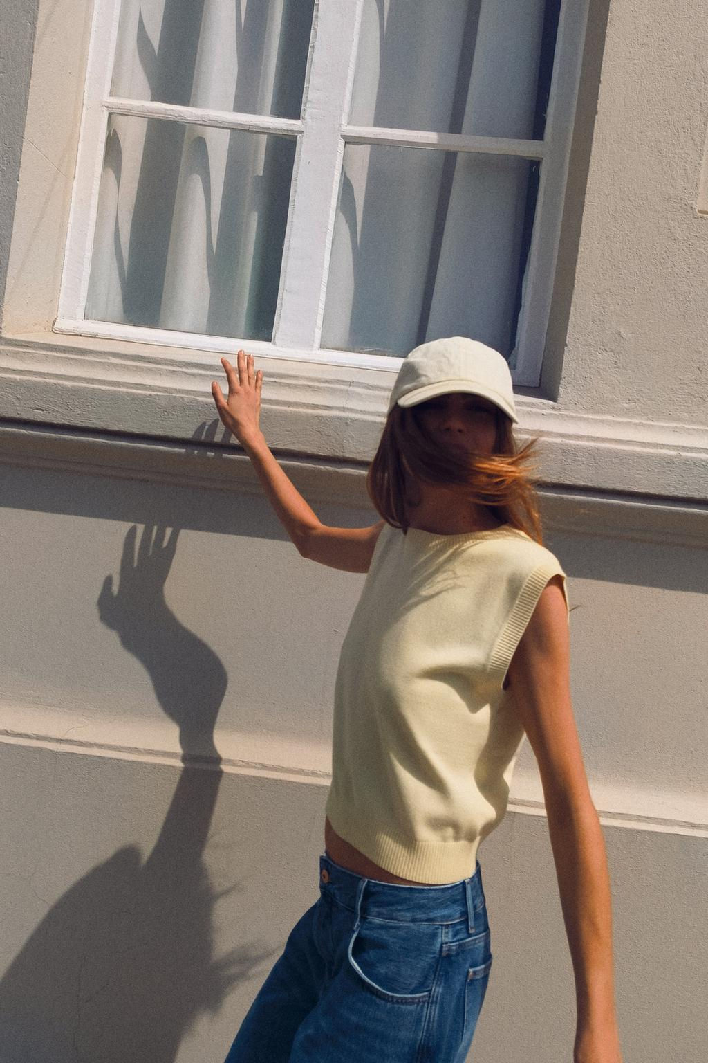 SLEEVELESS PLAIN KNIT TOP - Zara фото 6