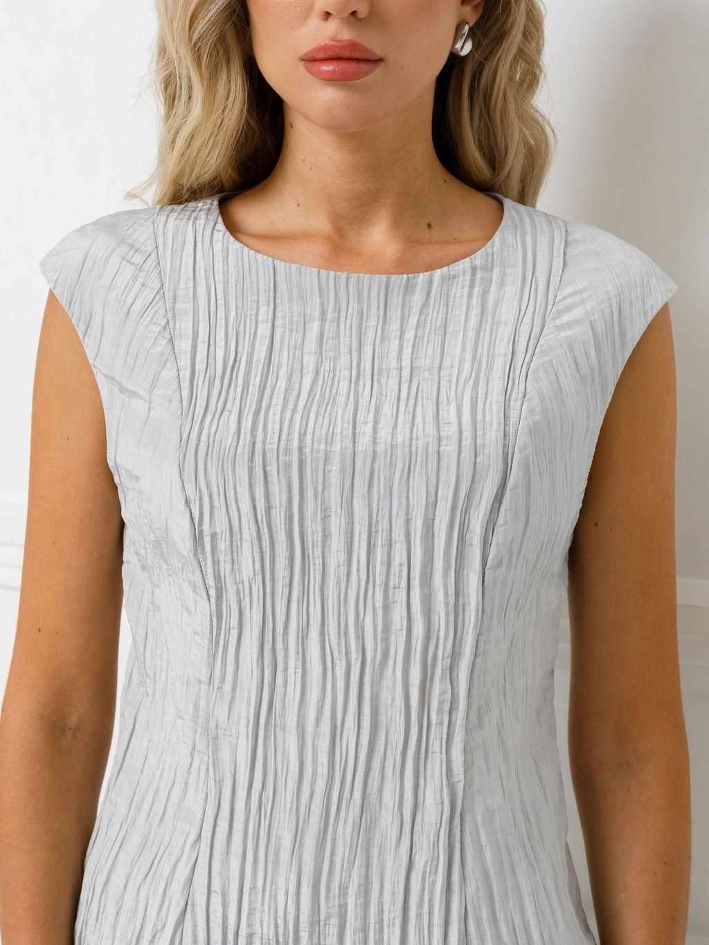 Блузка из вискозы с эффектом креш