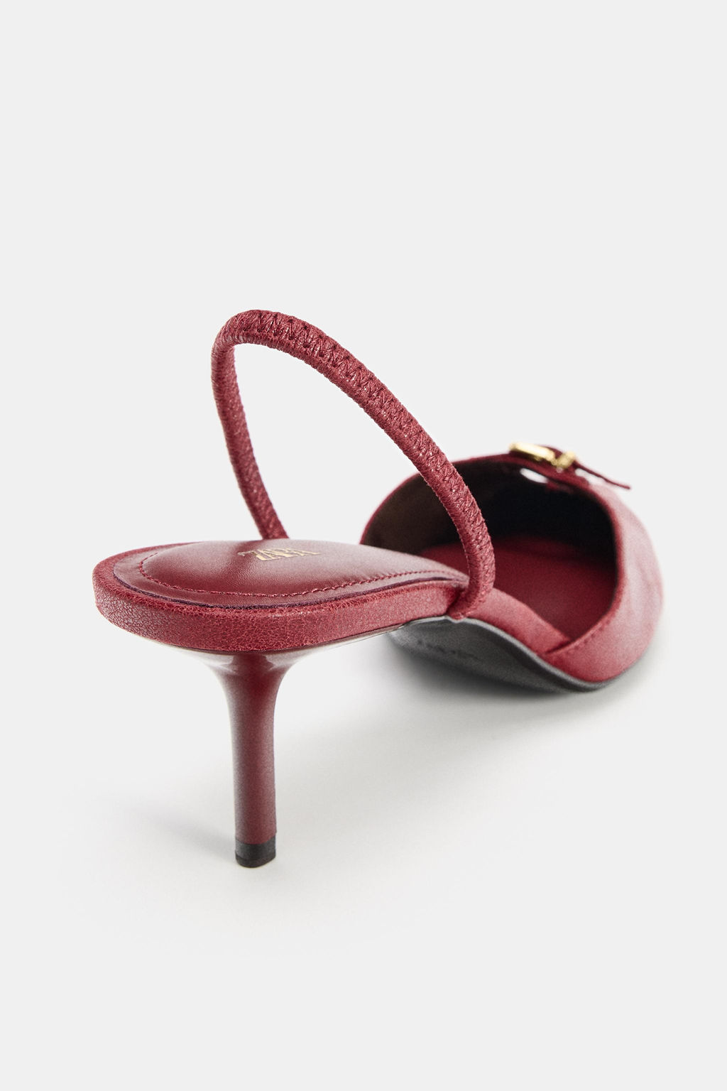 BUCKLE DETAIL SLINGBACK HEELED SHOES - Zara фото 12