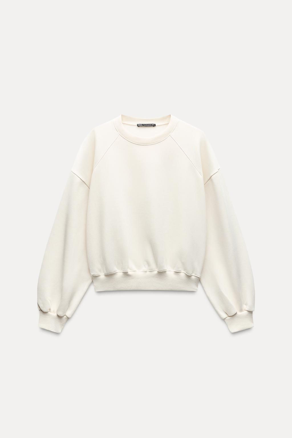 BASIC PLUSH SWEATSHIRT - Zara фото 21