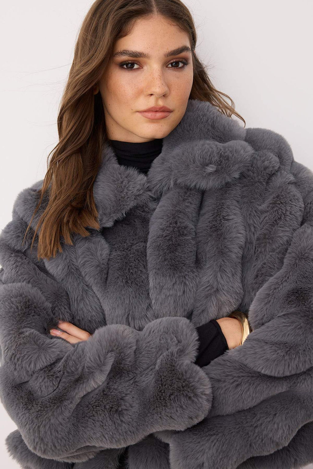 Gri Regular Kal?p Kurk Mont TWOAW26MO00105 - Trendyolmilla фото 9