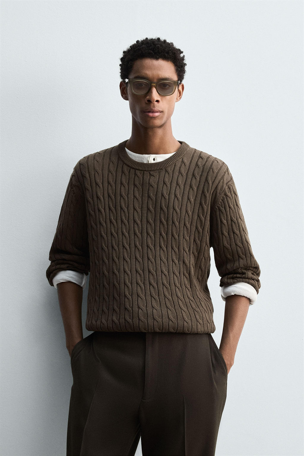 COTTON-HEMP TEXTURED SWEATER - Zara фото 2