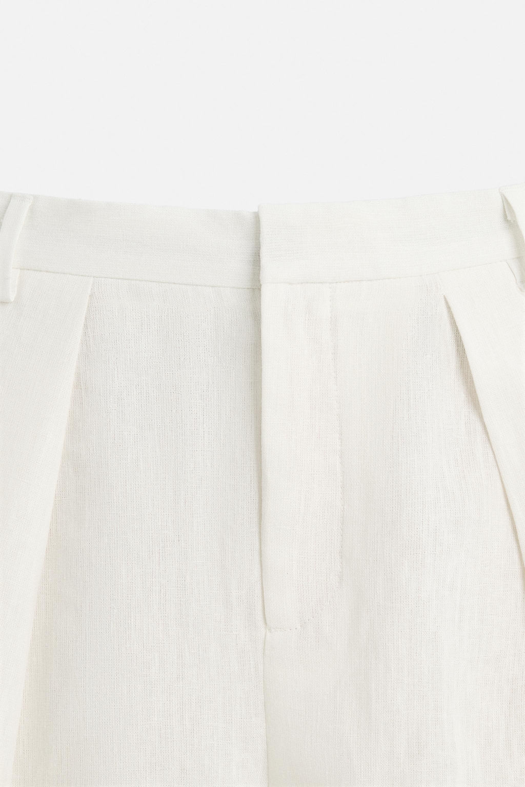 100% LINEN PLEATED TROUSERS - Zara фото 9