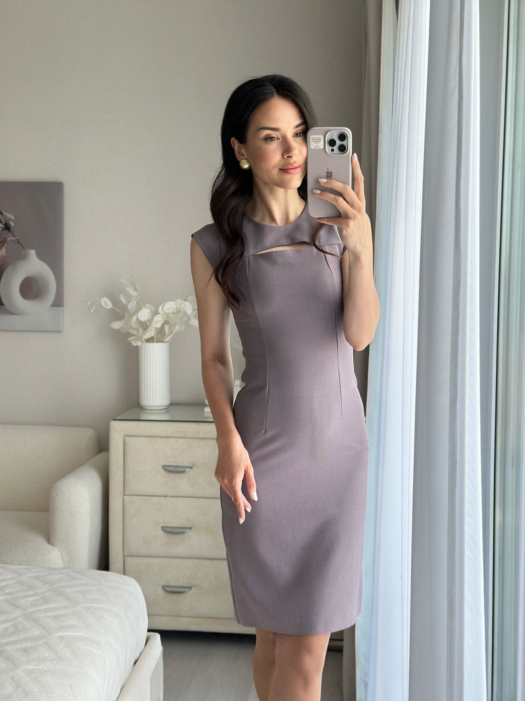 Платье Саньетто (лиловый) - Nadi bordo фото 3