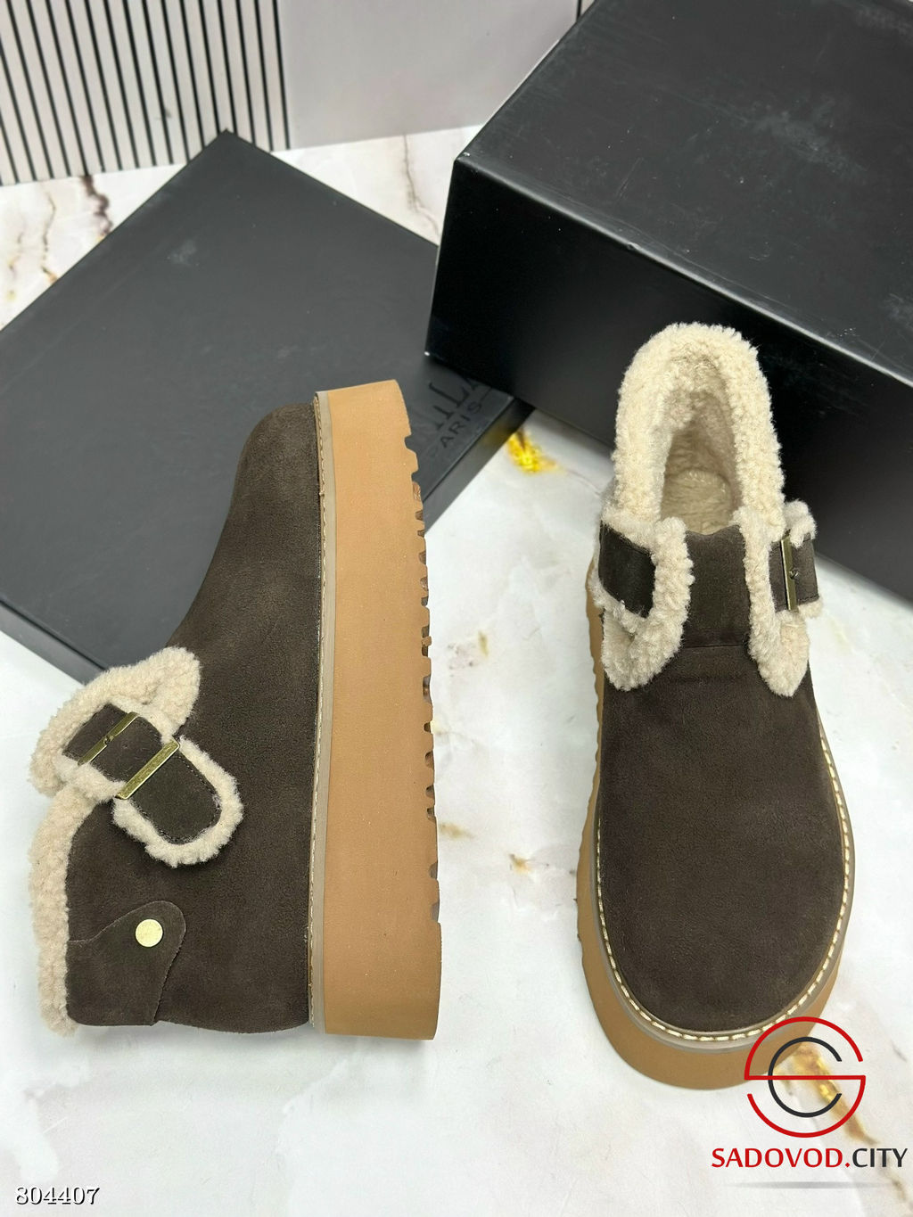 ботинки женские из натуральной замши