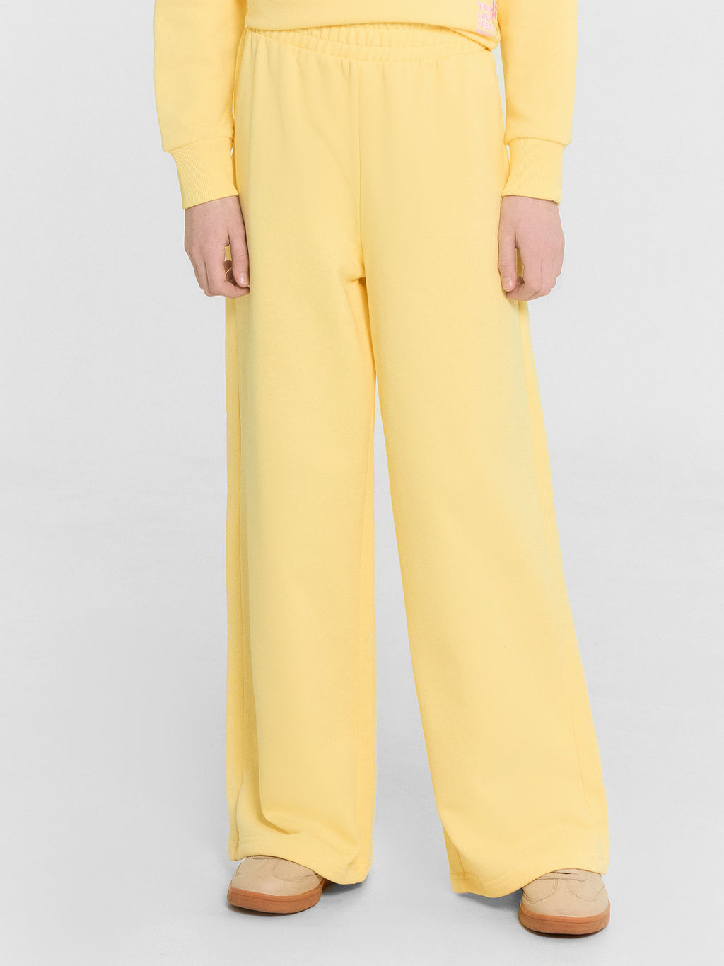 Комплект для девочек желтый: свитшот и брюки - Mark formelle фото 4