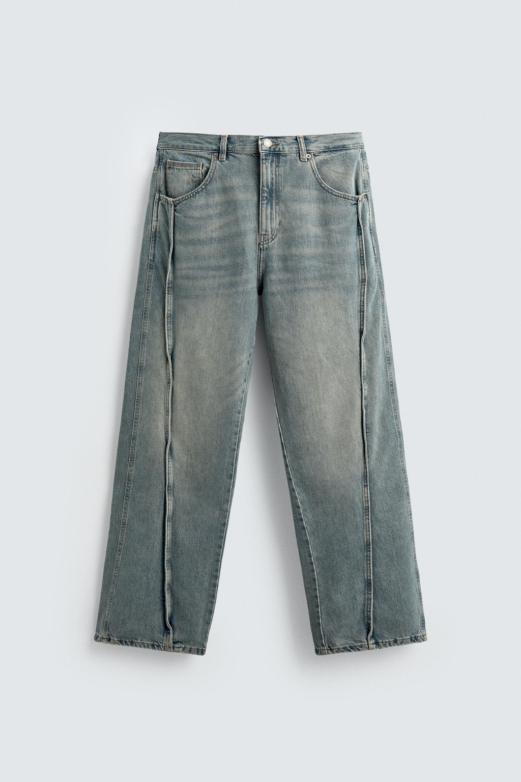 BAGGY JEANS WITH SEAMS - Zara фото 8