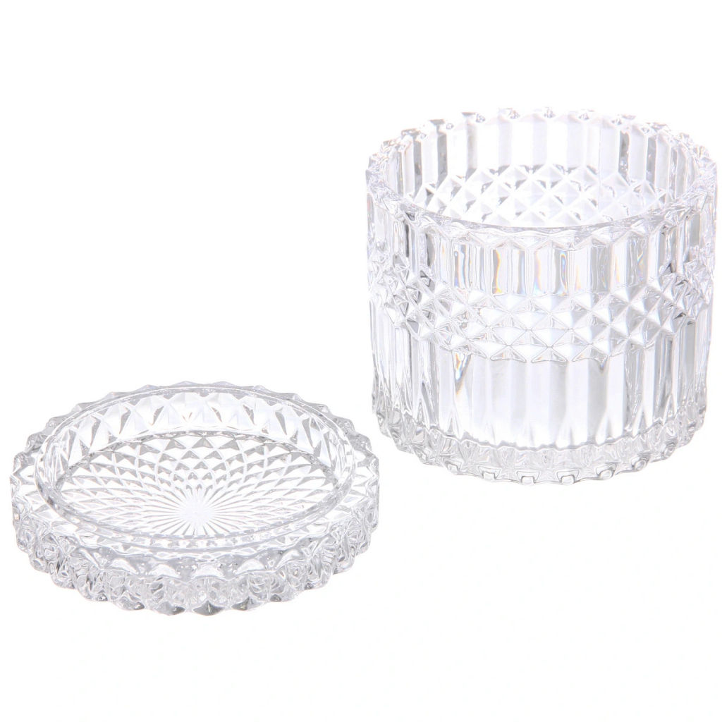 Сахарница стеклянная 500мл "Сладкая мечта" плоская крышка