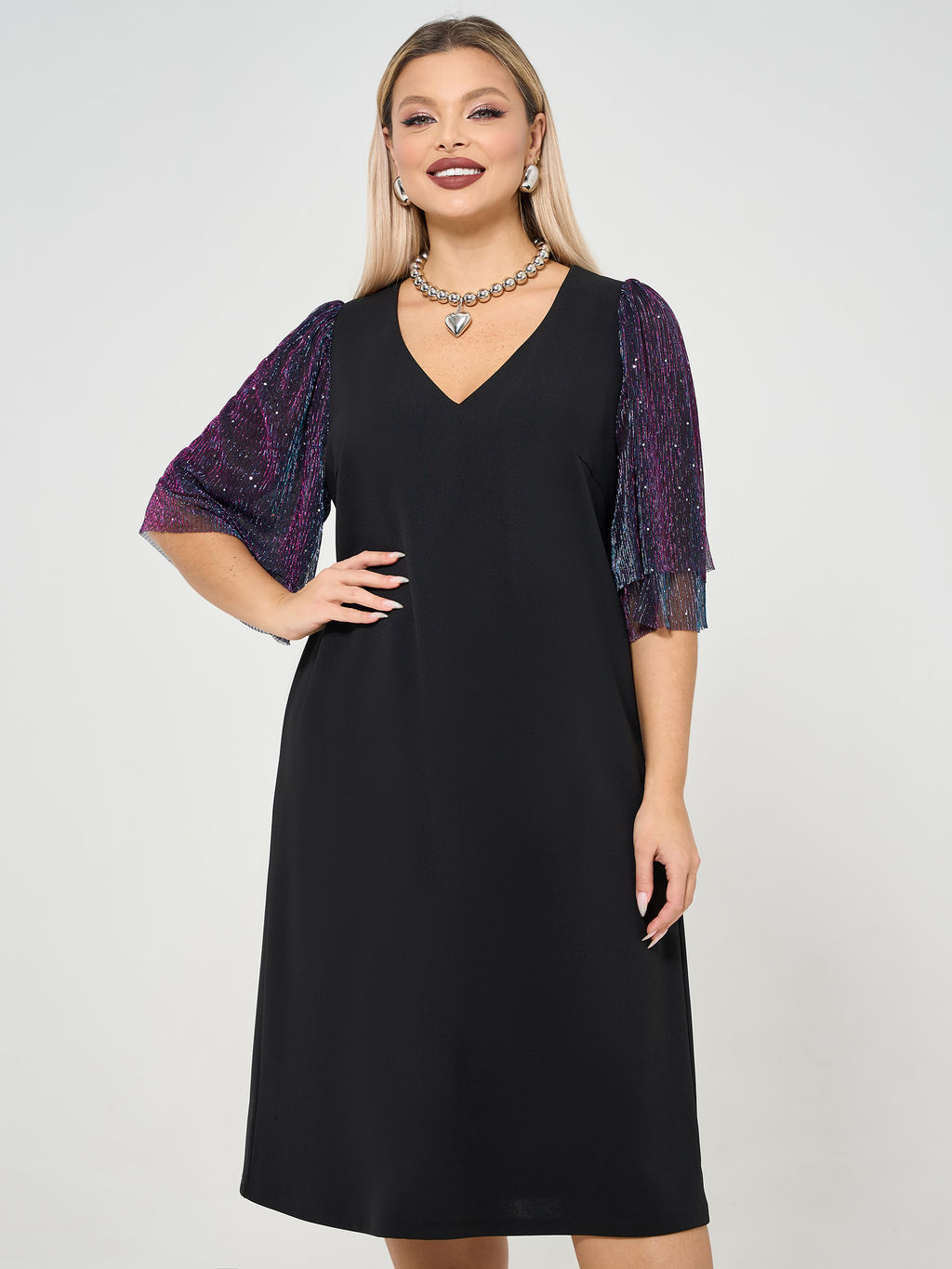 Платье 0218-2 чёрный кварц - Dora фото 85