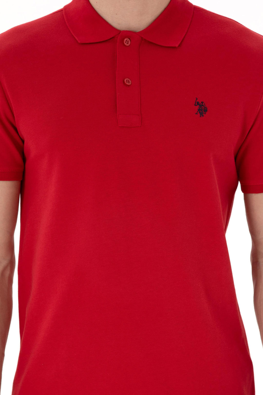 Erkek Slim Fit Polo Yaka K_rm_z_ Basic Ti__rt Sepette S_rpriz _ndirim - U.s. polo assn фото 6