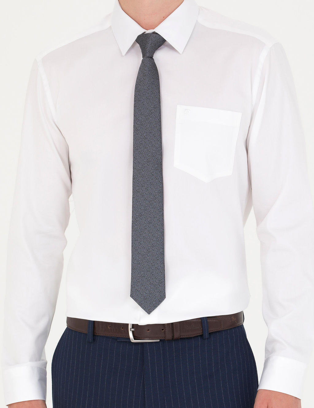 Beyaz Regular Fit Uzun Kollu Basic G_mlek - Pierre cardin фото 13