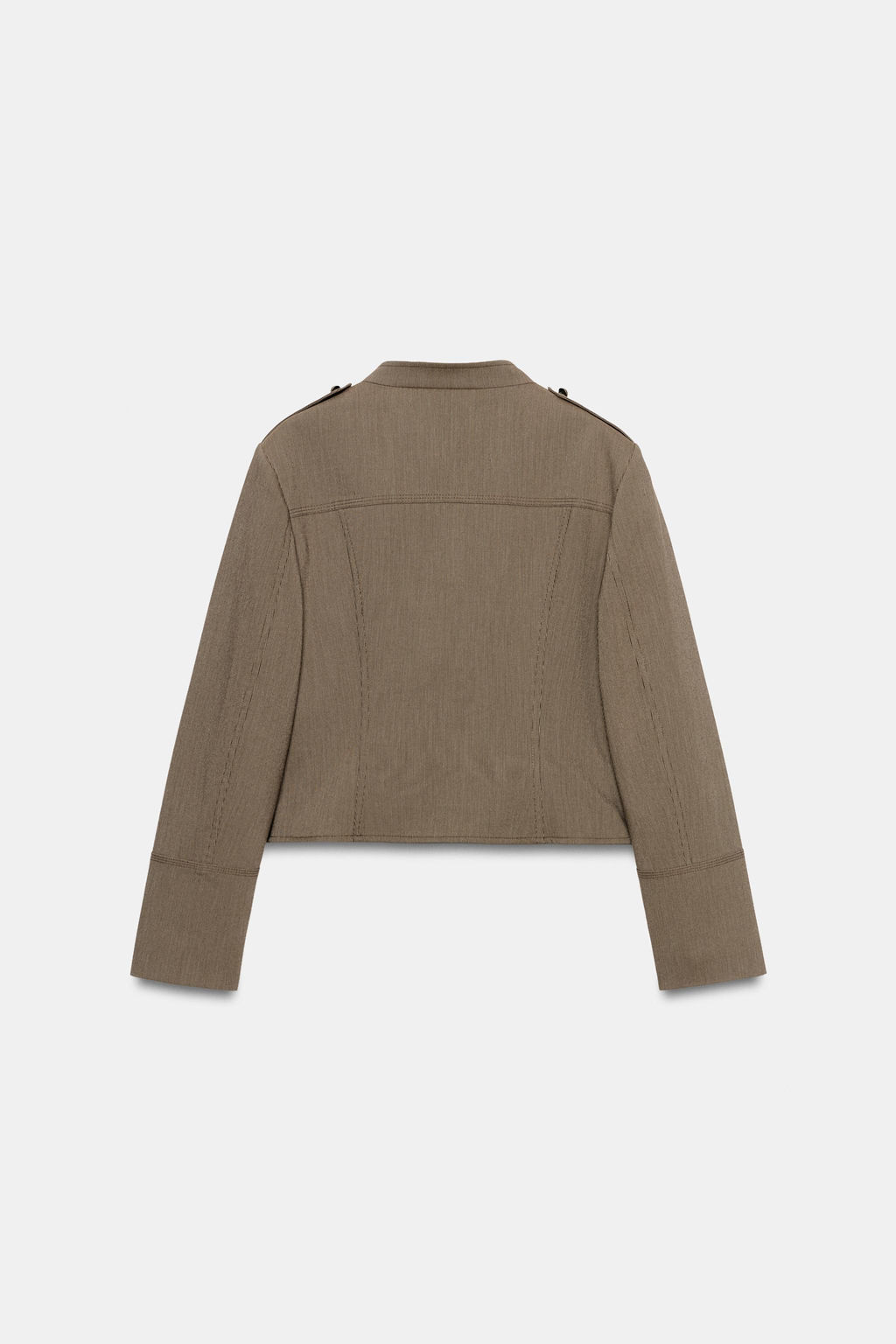BLAZER CORTA BOTONES / marr?n vigor? - Zara фото 3