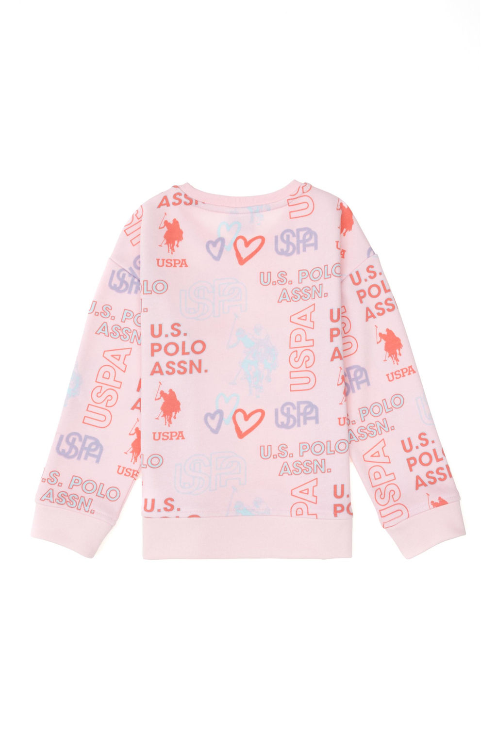 Розовый свитшот для девочки Неожиданная скидка в корзине - U.s. polo assn фото 2