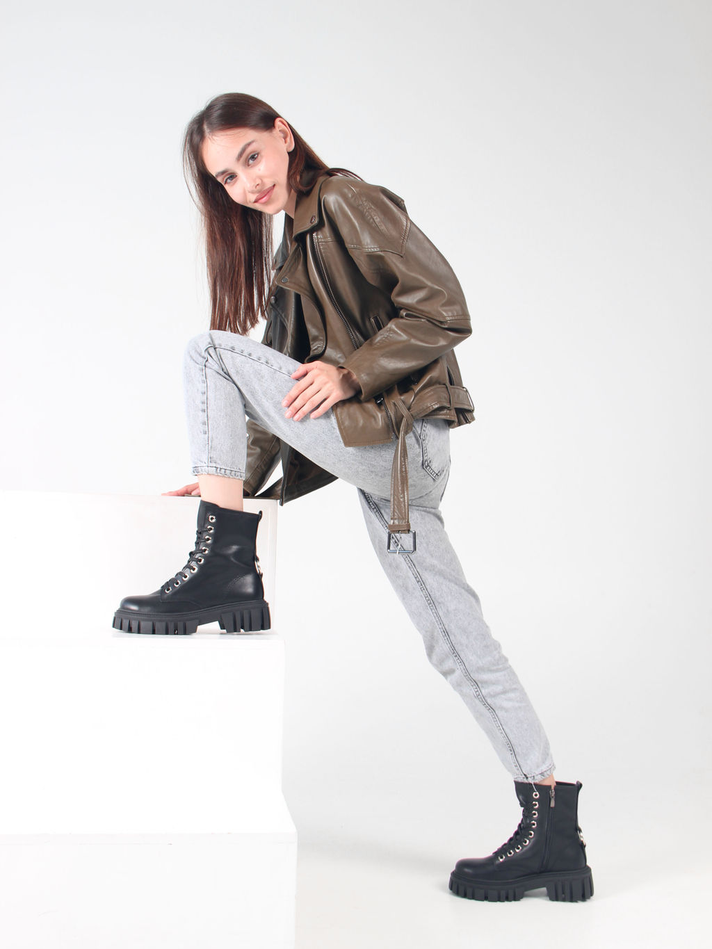 Ботинки 329.21153bl.black/Шерсть