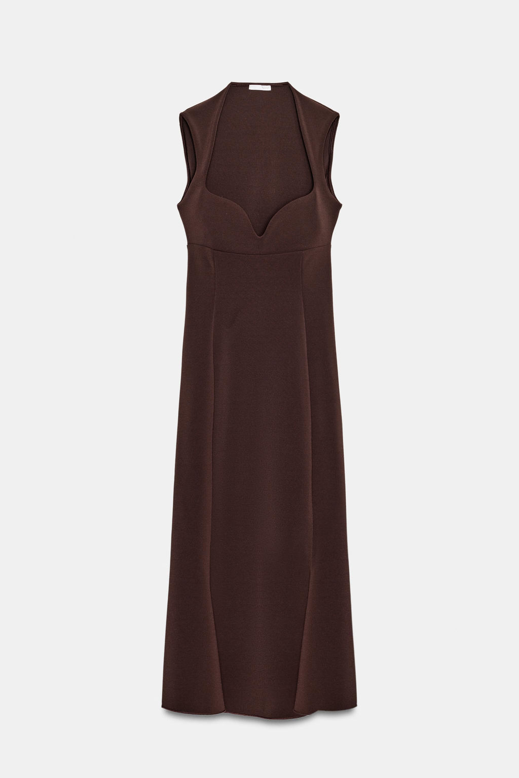 VESTIDO ESCOTE CORAZ?N / Marr?n - Zara фото 7