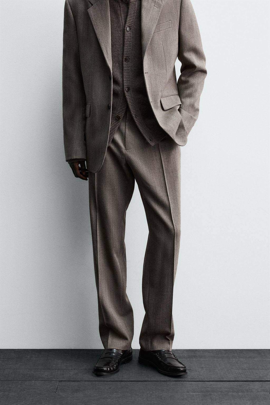100% WOOL SUIT TROUSERS - Zara фото 3