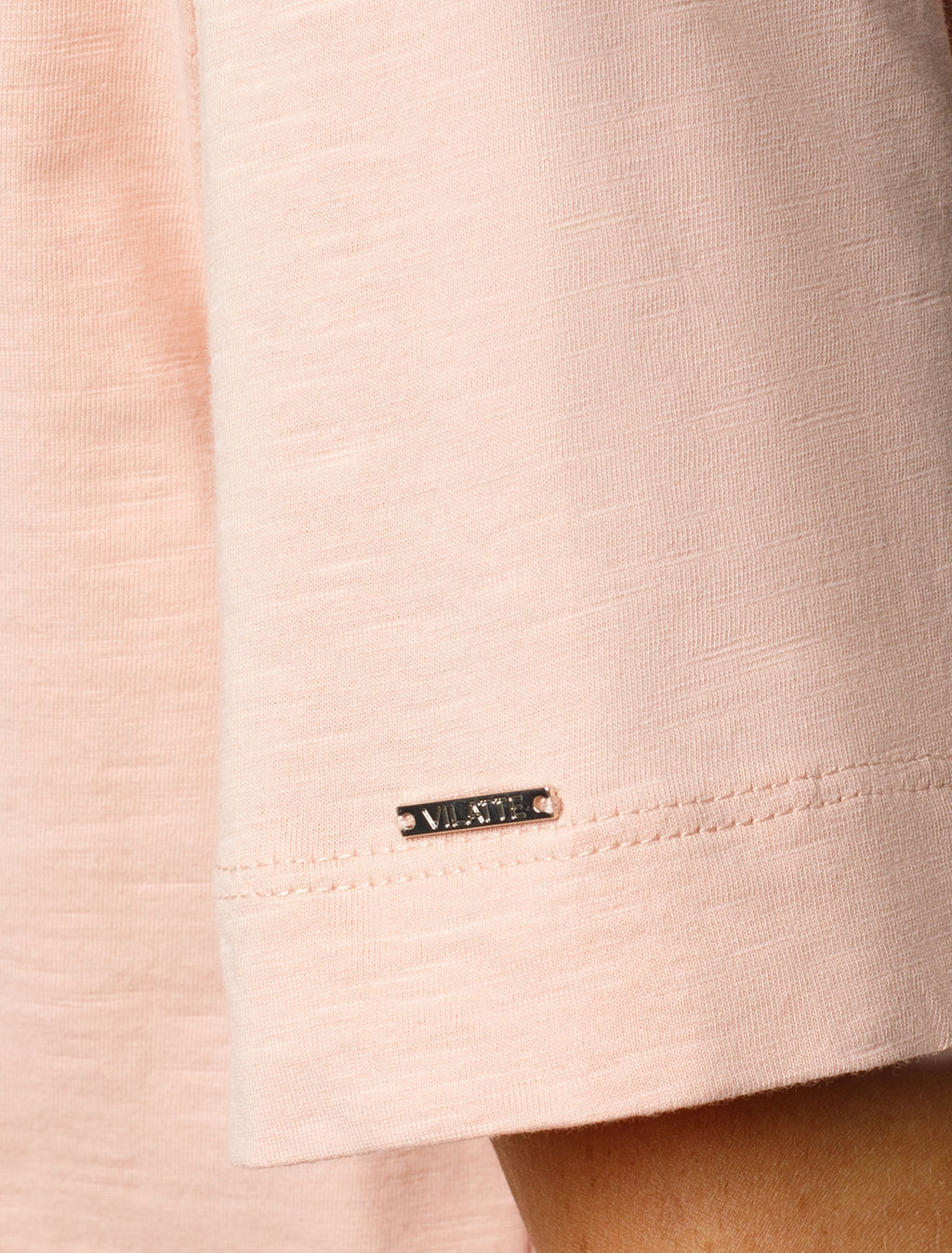 VILATTE / Футболка из фактурного полотна с авторским принтом фото 3