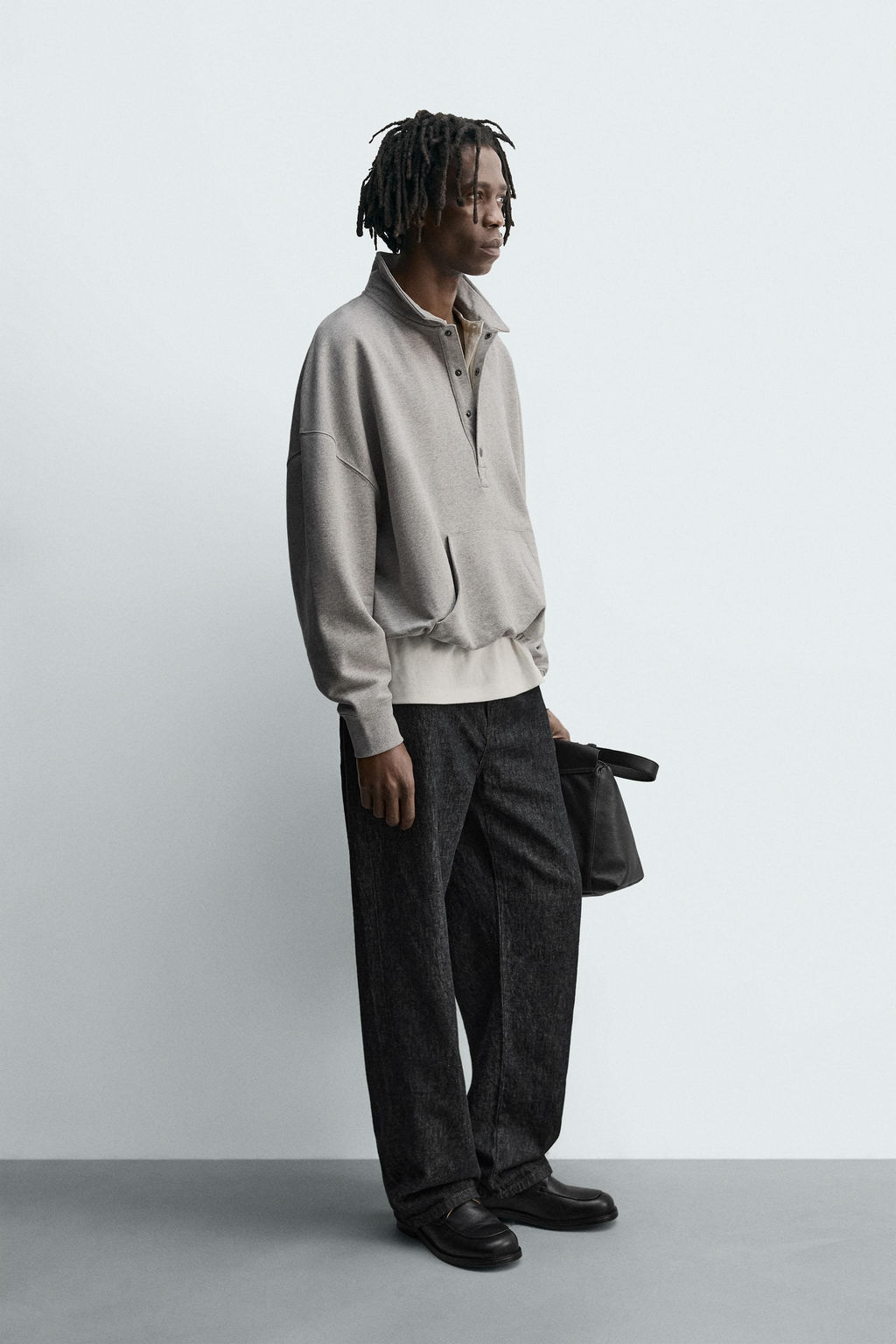 BOXY FIT POLO SWEATSHIRT - Zara фото 4