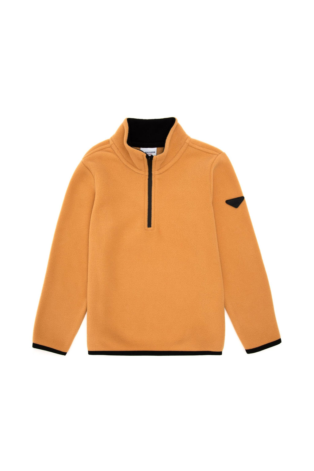 Erkek _ocuk Yar_m Fermuarl_ Camel Polar Sweatshirt