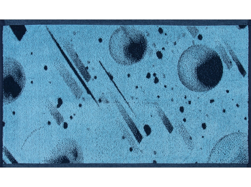 Полотенце 6с104.411ж1 Брызги(т.синий2) махровое 67х40см