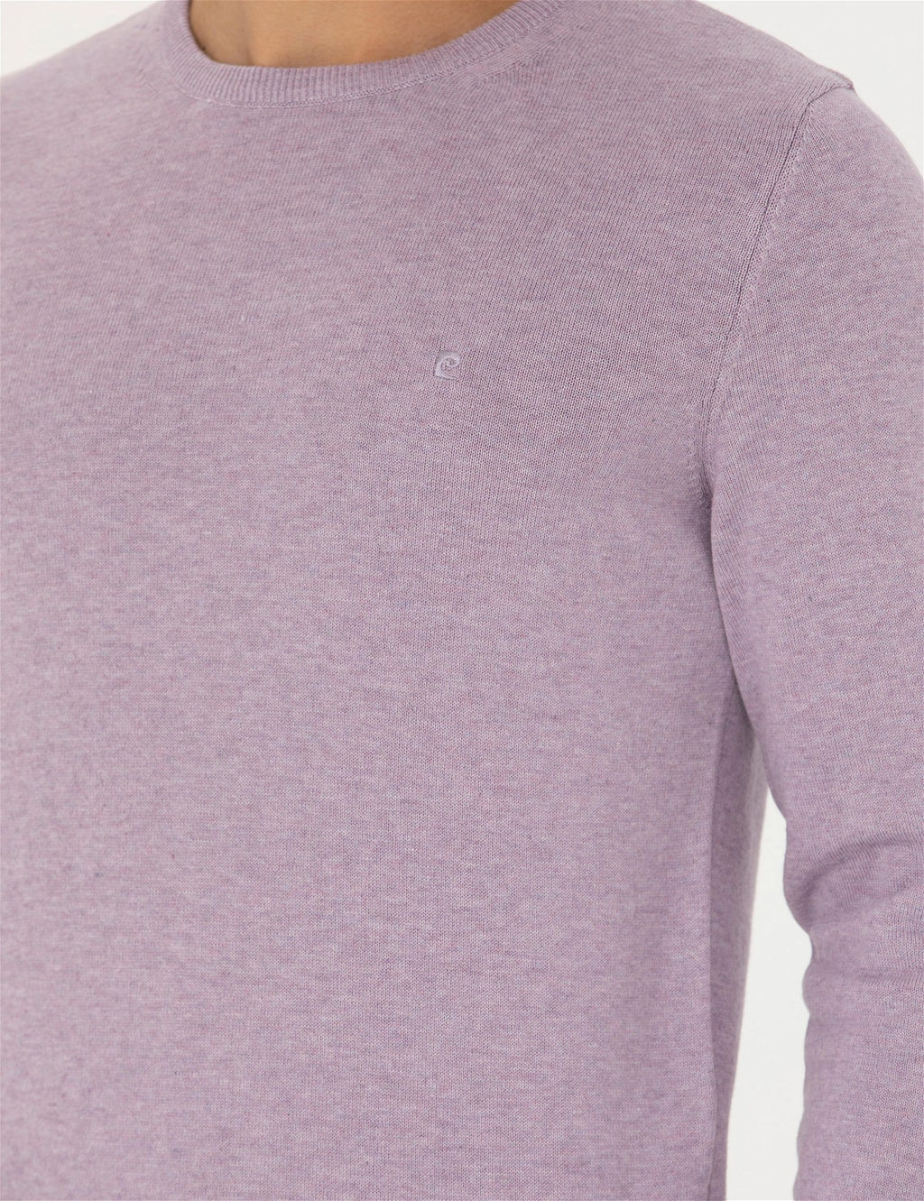 Lila Melanj Slim Fit Bisiklet Yaka Basic Triko Kazak - Pierre cardin фото 7