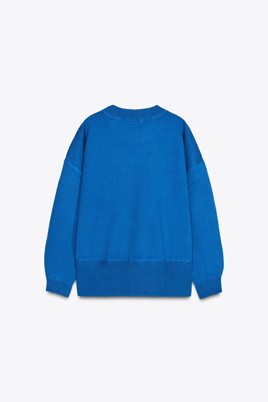 PLAIN KNIT SWEATSHIRT - Zara фото 11