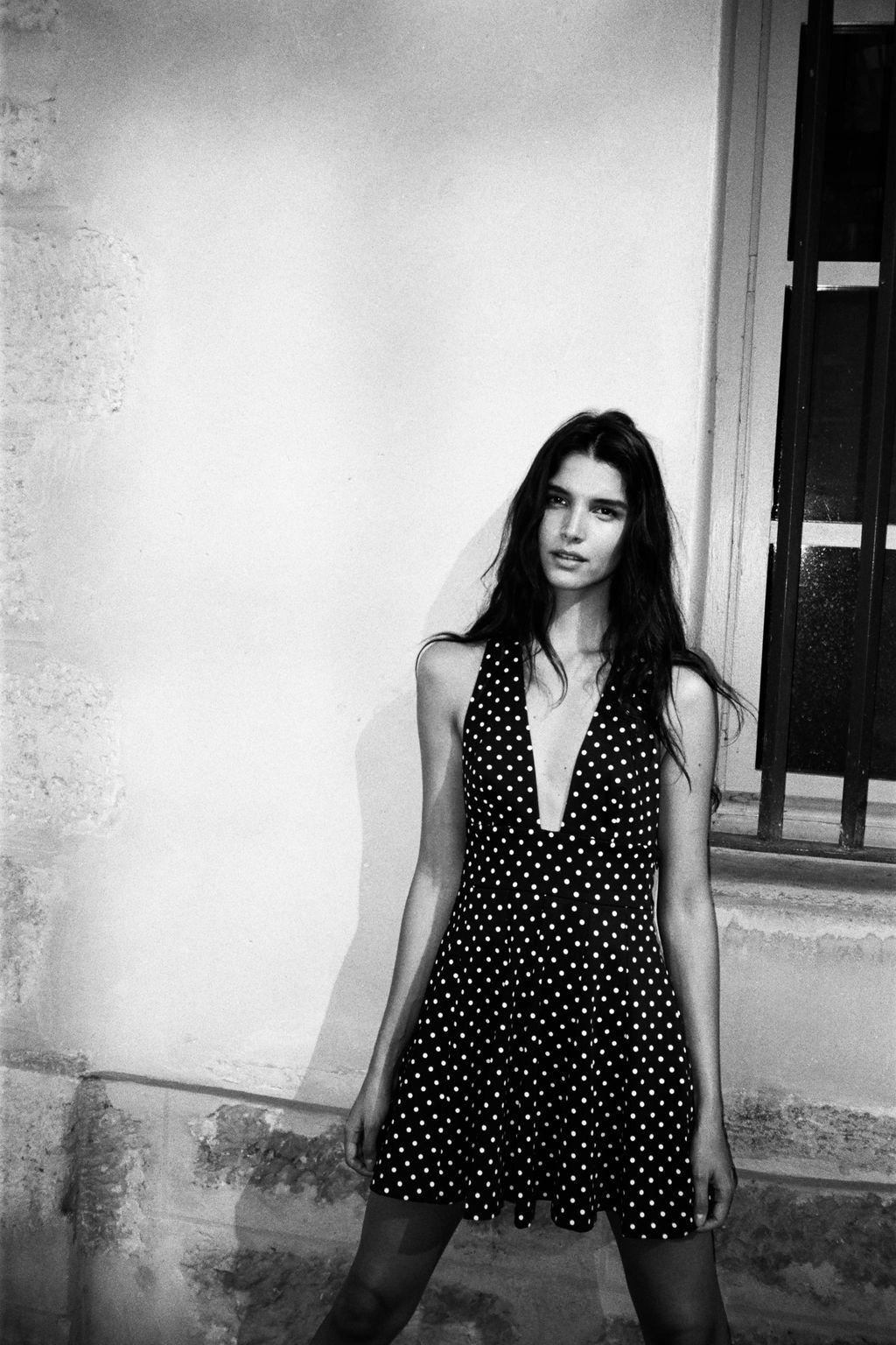 POLKA DOT HALTER SHORT DRESS - Zara фото 2