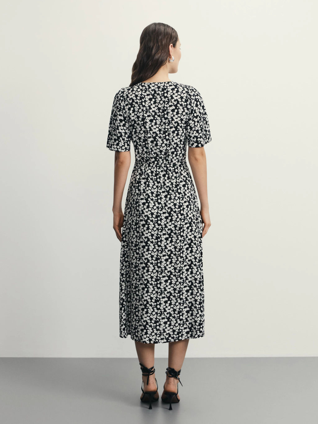 Платье миди с принтом из вискозы / Zarina  фото 5