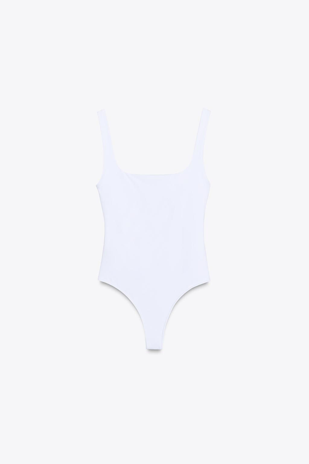POLYAMIDE STRAPPY BODYSUIT - Zara фото 6