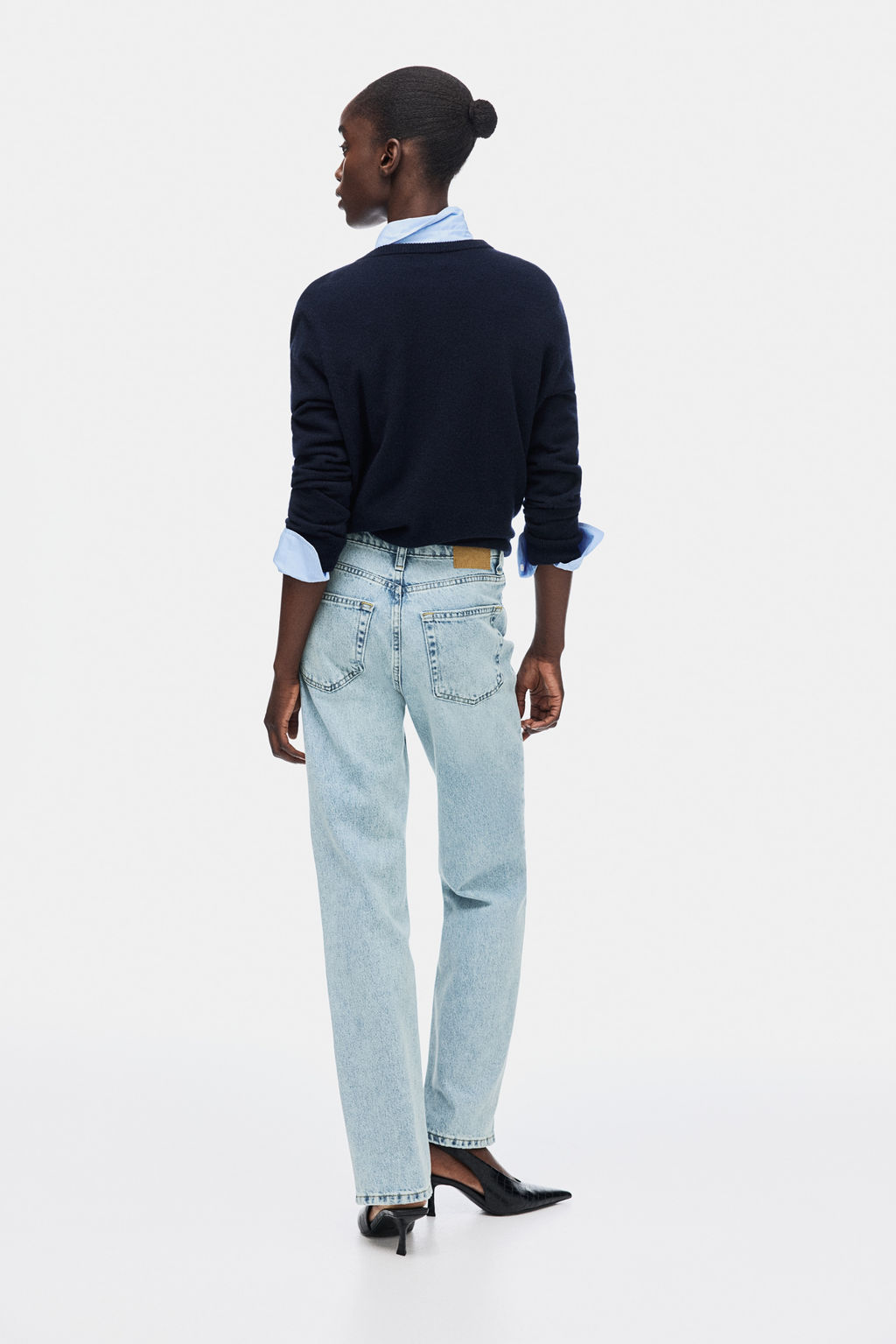 Straight High Jeans - H&m фото 7