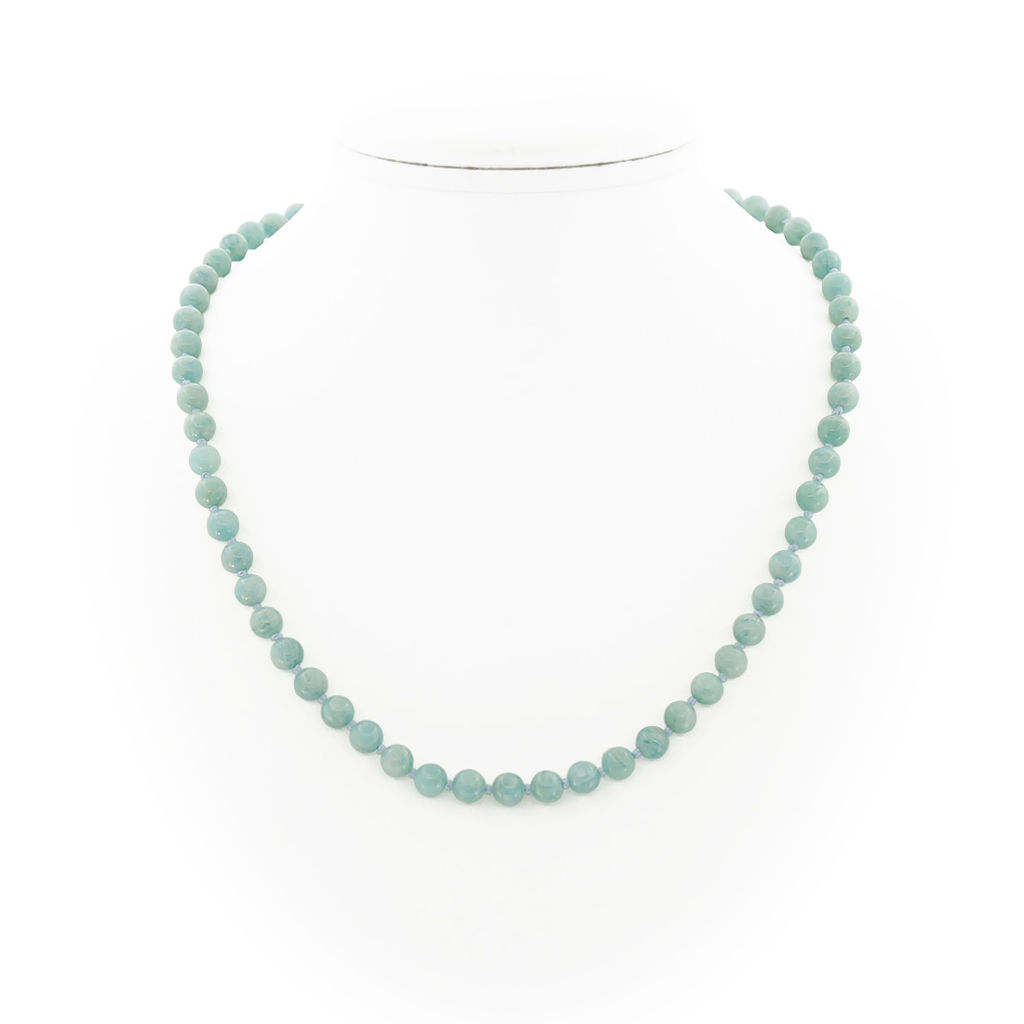 Амазонит 6мм, бусы "Классика" длиной 48см.