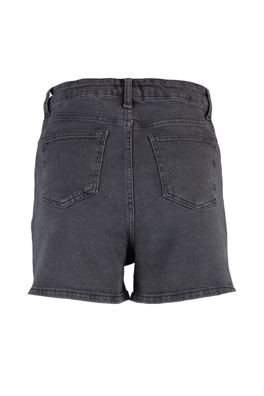 Antrasit More Sustainable Yuksek Bel City Boy Denim Sort TWOSS20SR0210