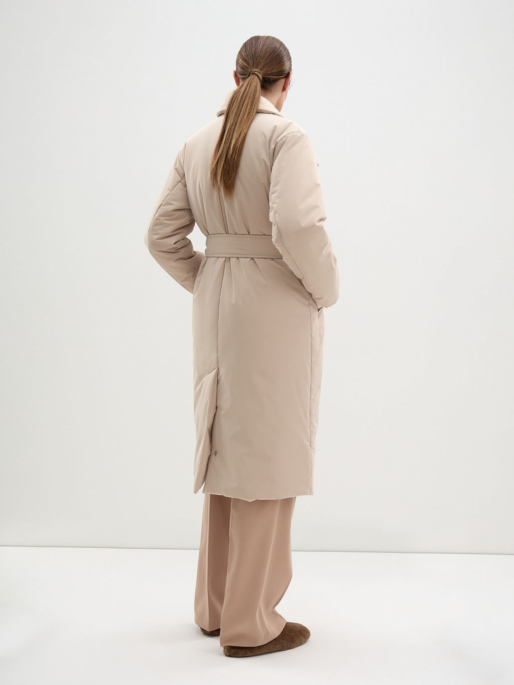 Conso/SL 240116 - beige Утепленное пальто