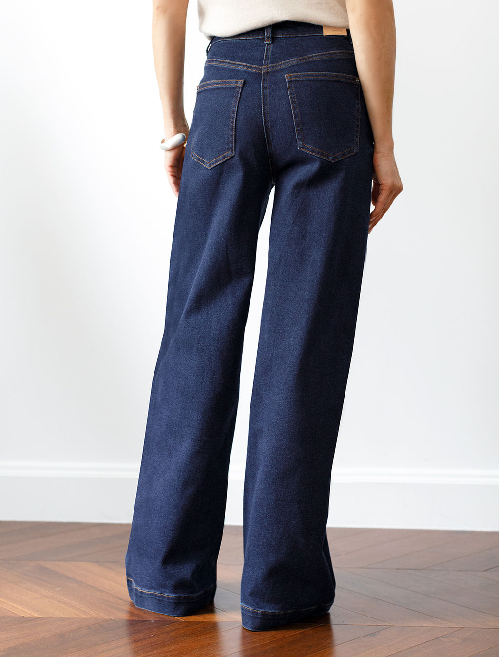 Джинсы трубы прямые из эластичного денима - Vilatte фото 3