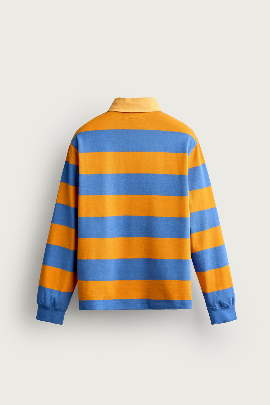 POLO REGULAR FIT RAYAS CUELLO CONTRASTE / Naranja - Zara фото 8