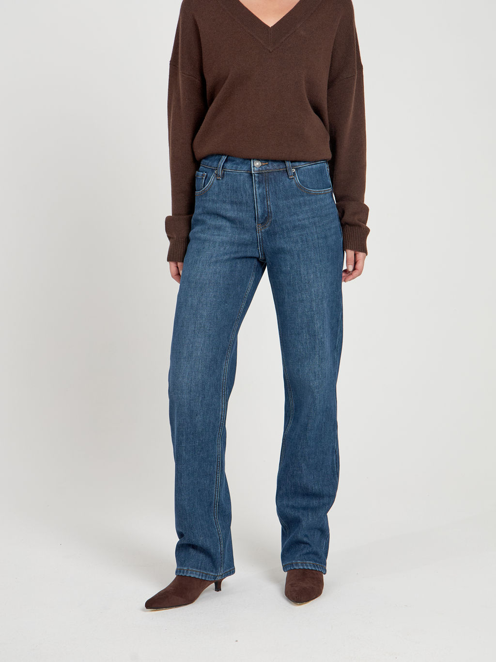 Женские Джинсы Утепленные STRAIGHT