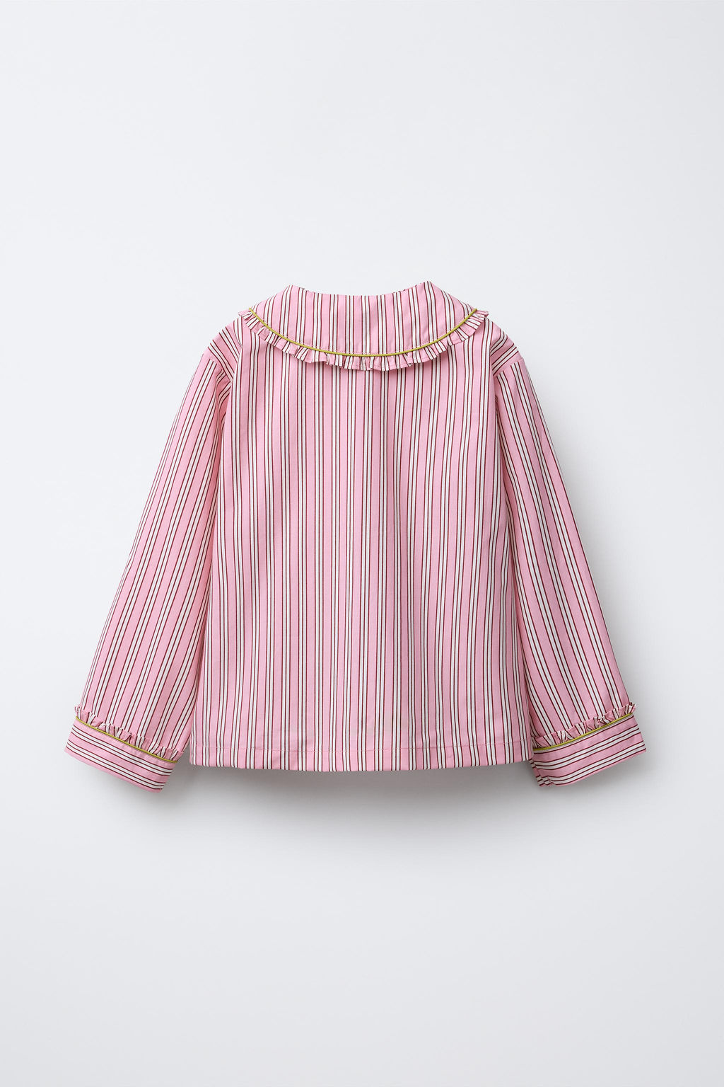 6-14 YEARS/STRIPED SHIRT AND TROUSER PYJAMAS WITH BOWS - Zara фото 3