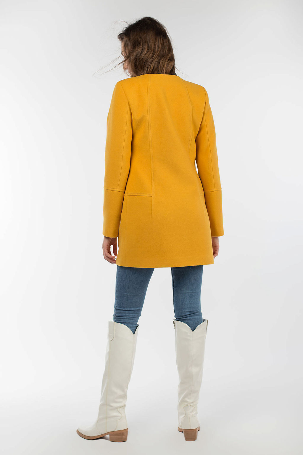 01-07914 Пальто женское демисезонное - El podio фото 4