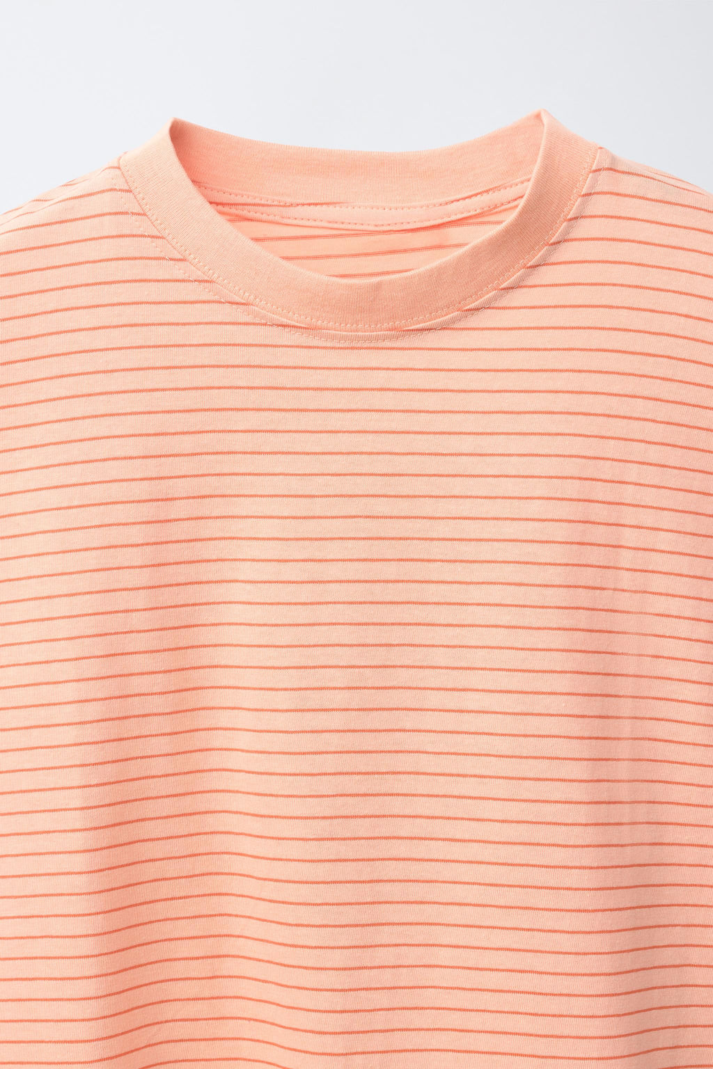 PACK TRES CAMISETAS RAYAS Y LISAS / Mandarina