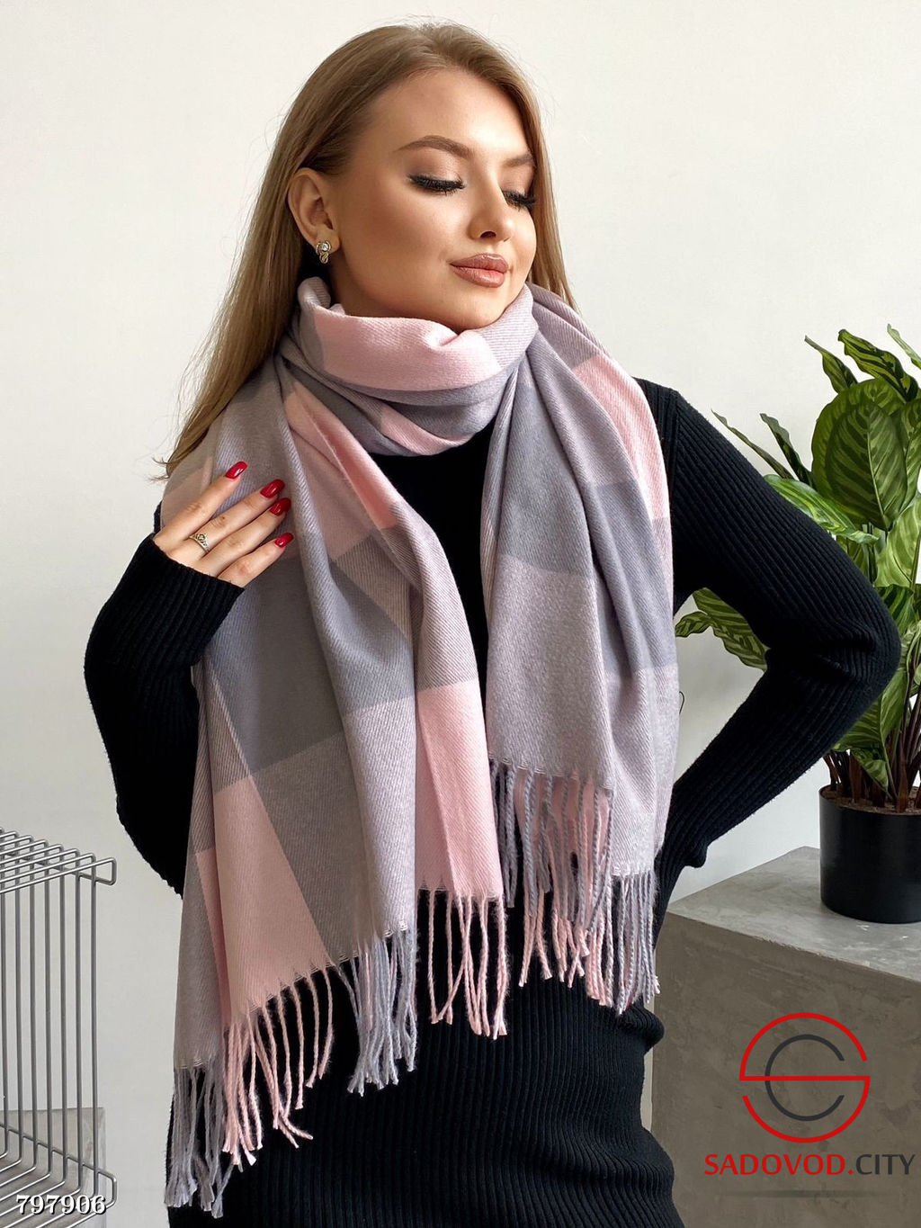 Теплые зимние палантины из 100% Cashmere