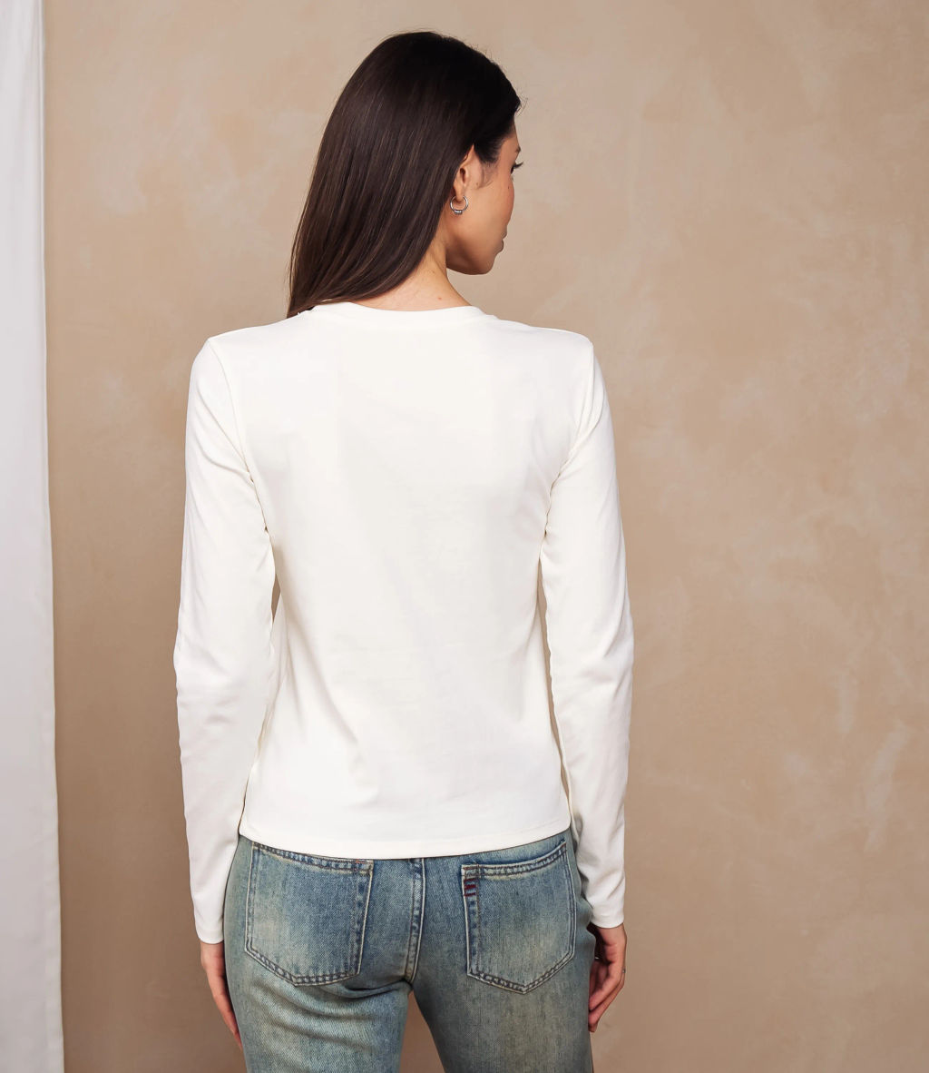 Лонгслив #КТ9072, кремовый - Dommod фото 3