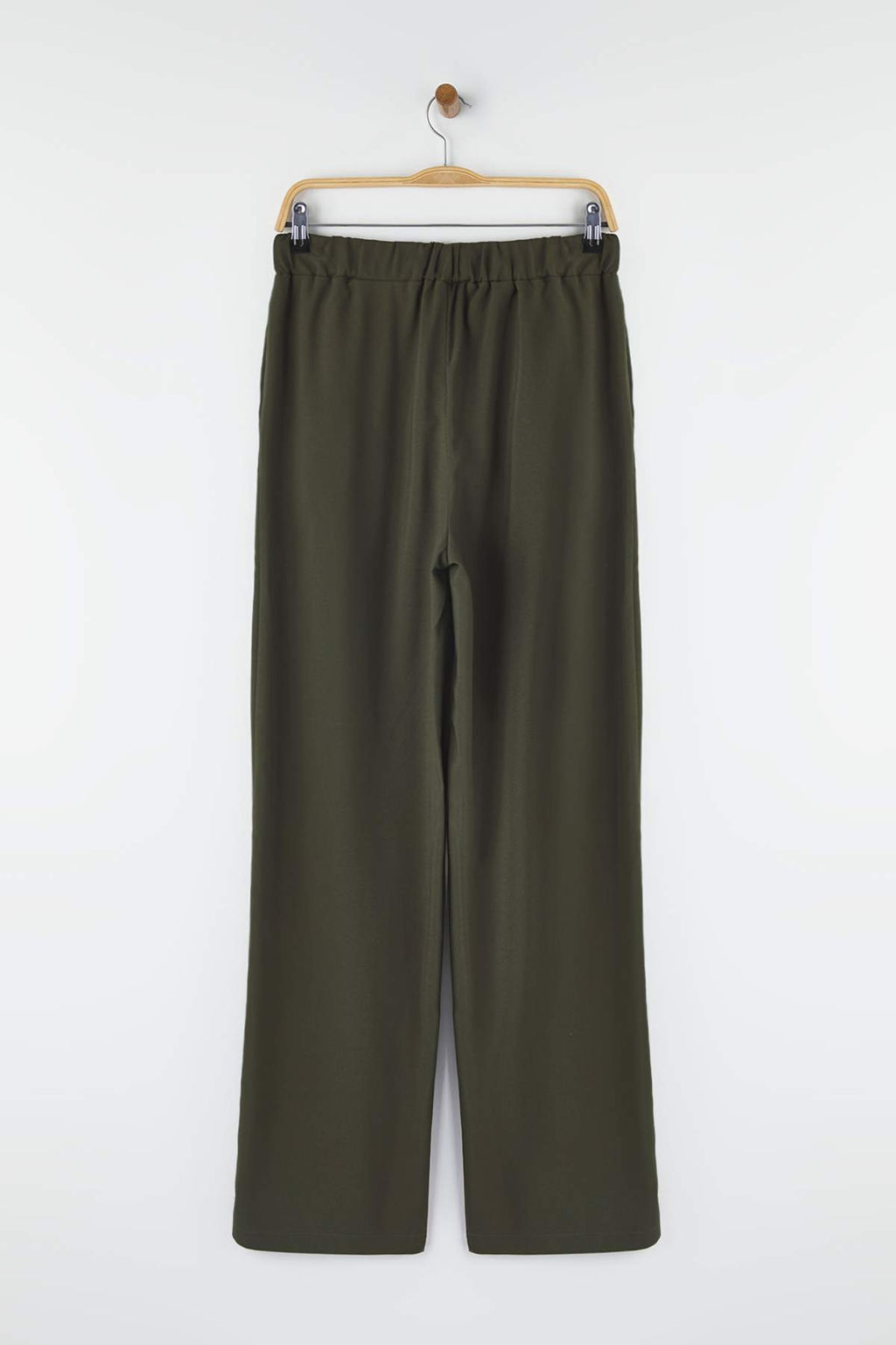 Haki Beli Lastikli Wide Leg/Genis Paca Pantolon TWOAW26PL00132 - Trendyolmilla фото 7