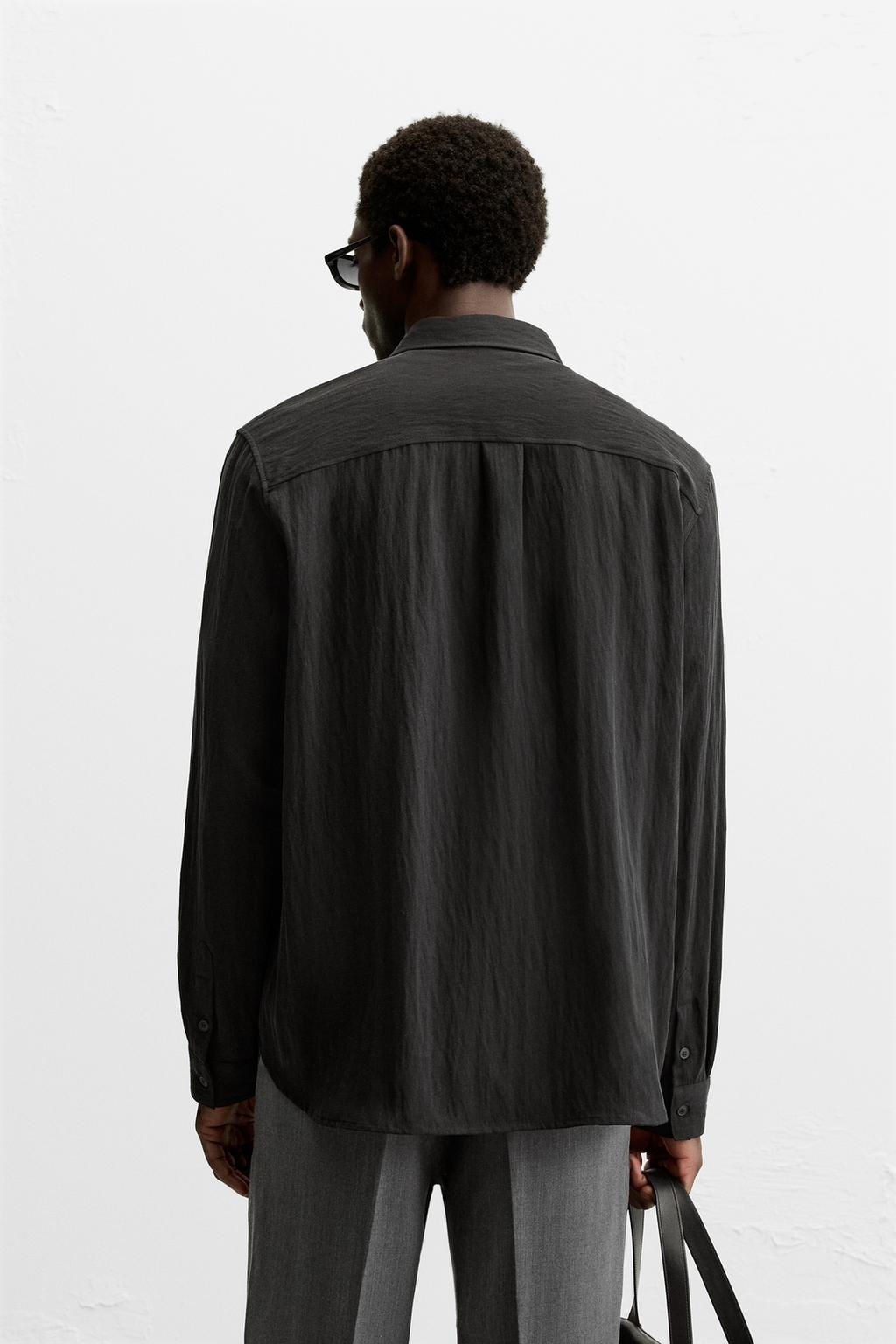 LYOCELL - VISCOSE SHIRT - Zara фото 3