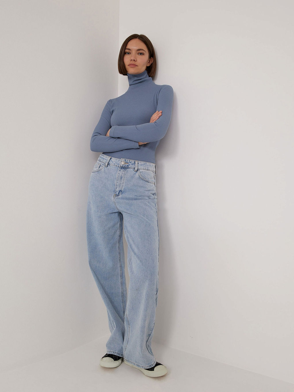 Трикотажная водолазка B2285/tuman