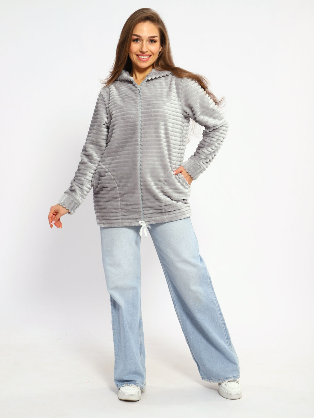 Толстовка женская 6-204 из велсофта - Новое кимоно фото 35