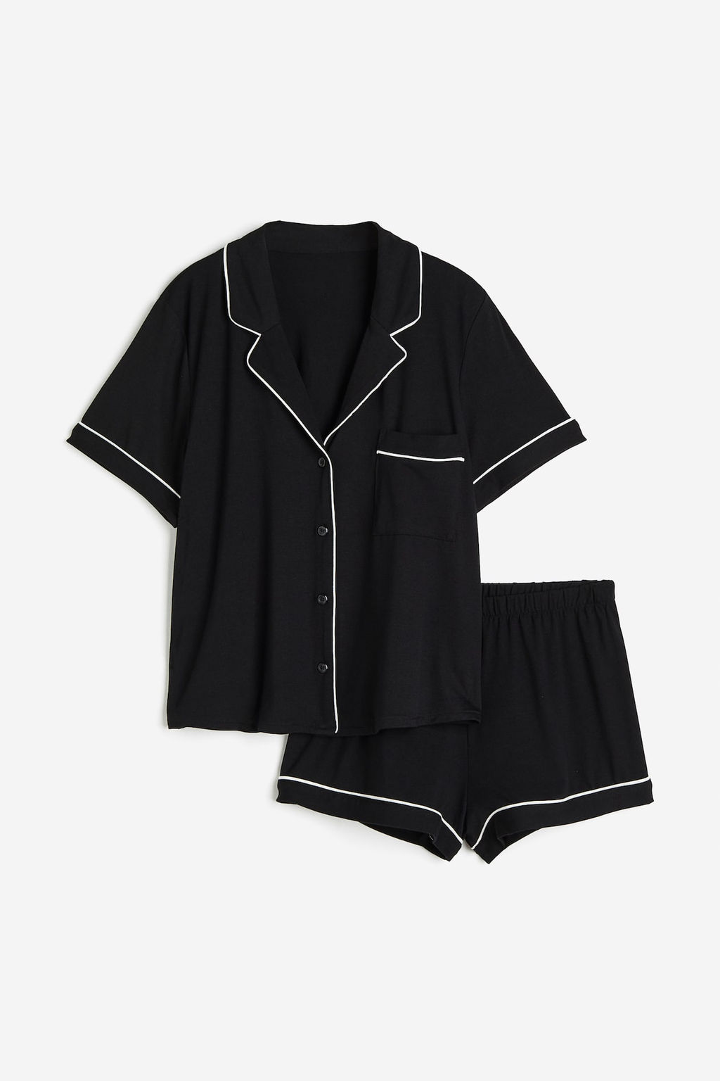 Camisa y pantalon corto de pijama - H&m фото 7